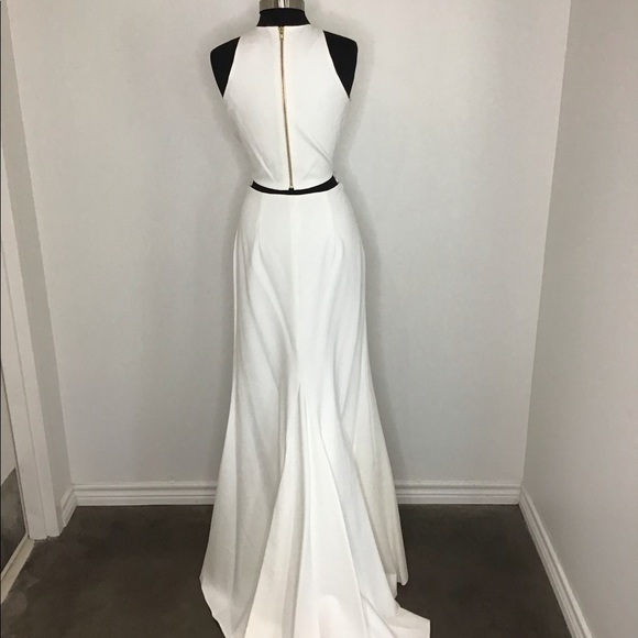 Sherri Hill 2pc Long Formal Dress White - Picture 2 of 2